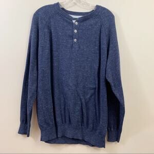 Art Of Rhetoric Navy Heathered Pullover Sweater